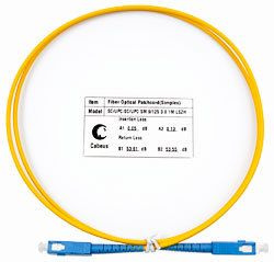 Пигтейл одномодовый оптический, SM 9/125, LSZH simplex SC/SC (1 м) Cabeus FOP(s)-9-SC-SC-1m #1