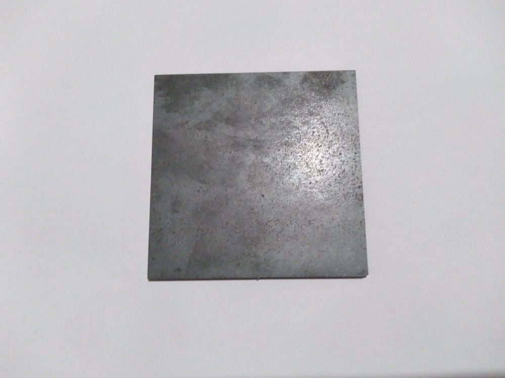 Стальная квадратная пластина приварная 80x80 толщина 3 мм  #1