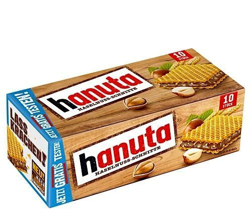 Печенье Hanuta (haselnuss-schnitte)/ Хрустящие запеченные вафли. (Германия)  #1