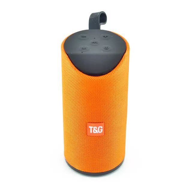 T&G Беспроводная акустика Портативная колонка TG113, 10 Вт, оранжевый  #1