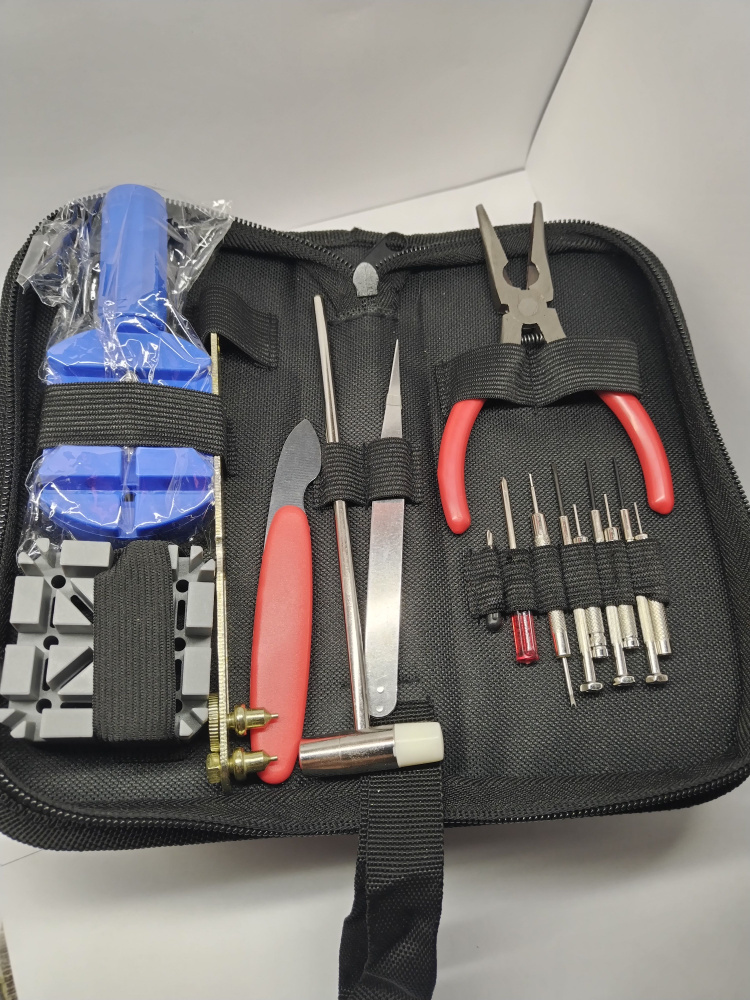 Набор инструментов для ремонта часов 16 предметов в чехле - купить с ...