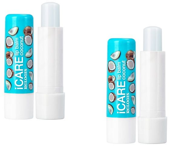 Relouis Gold Бальзам-уход для губ iCARE lip balm coconut 2шт #1