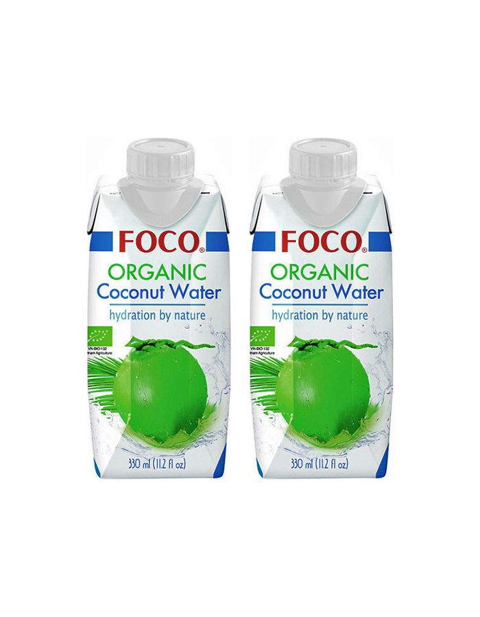 Кокосовая вода FOCO органическая, 2 шт x 330 мл #1