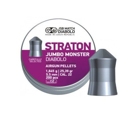 Пули JSB Straton Jumbo Monster Diabolo 5,51мм 1,645г (200 шт) #1