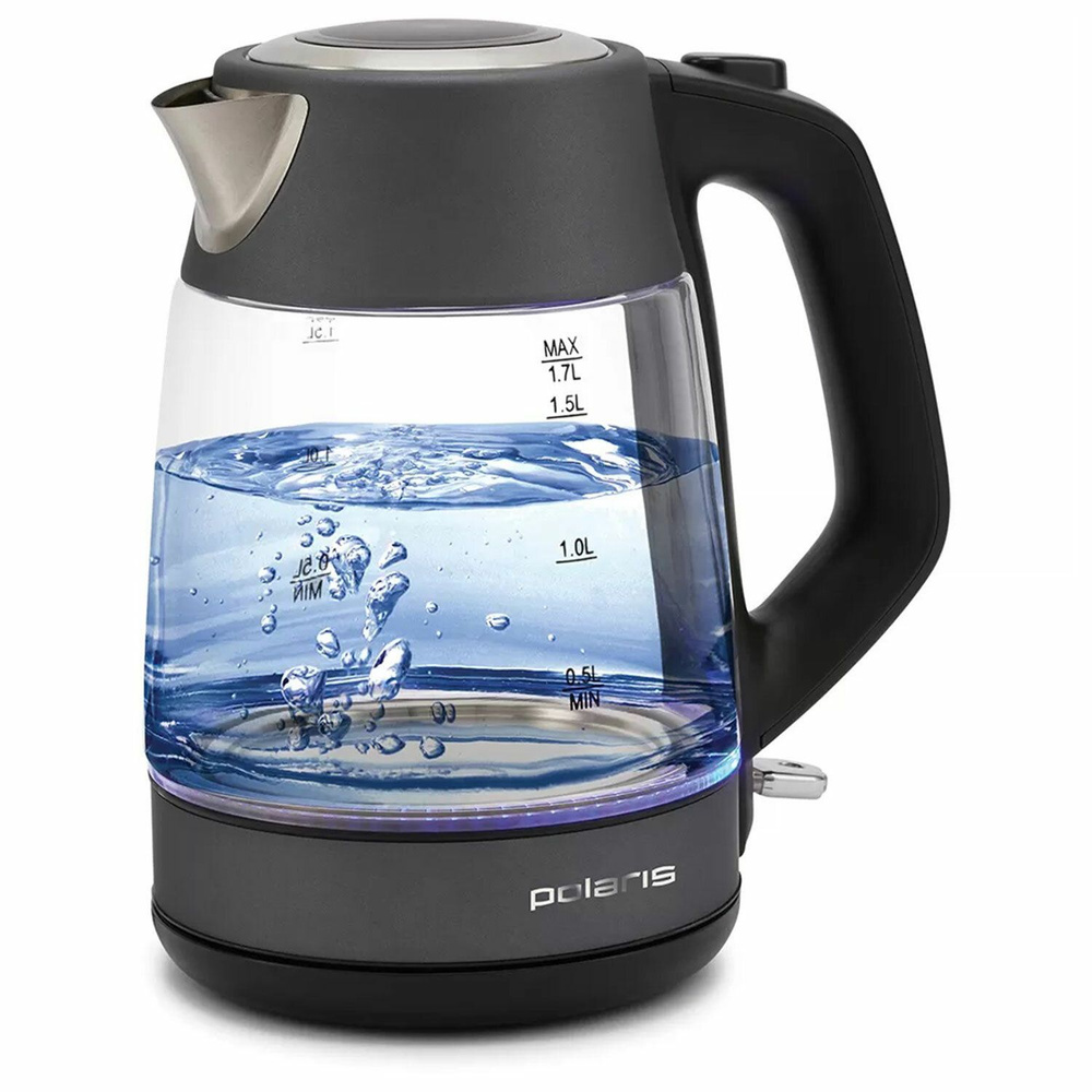 Polaris Электрический чайник ОД-ОФМ-летняя-кухня-456759, черно-серый  #1