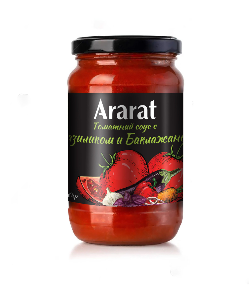 Соус томатный с базиликом и баклажаном Ararat 3 шт. по 380 г. - купить ...