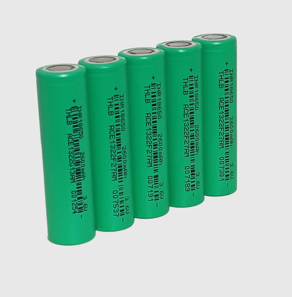 Аккумулятор THLB INR 18650 Li-ion высокотоковый, емкость 2600mAh 3.6V 5шт.  #1