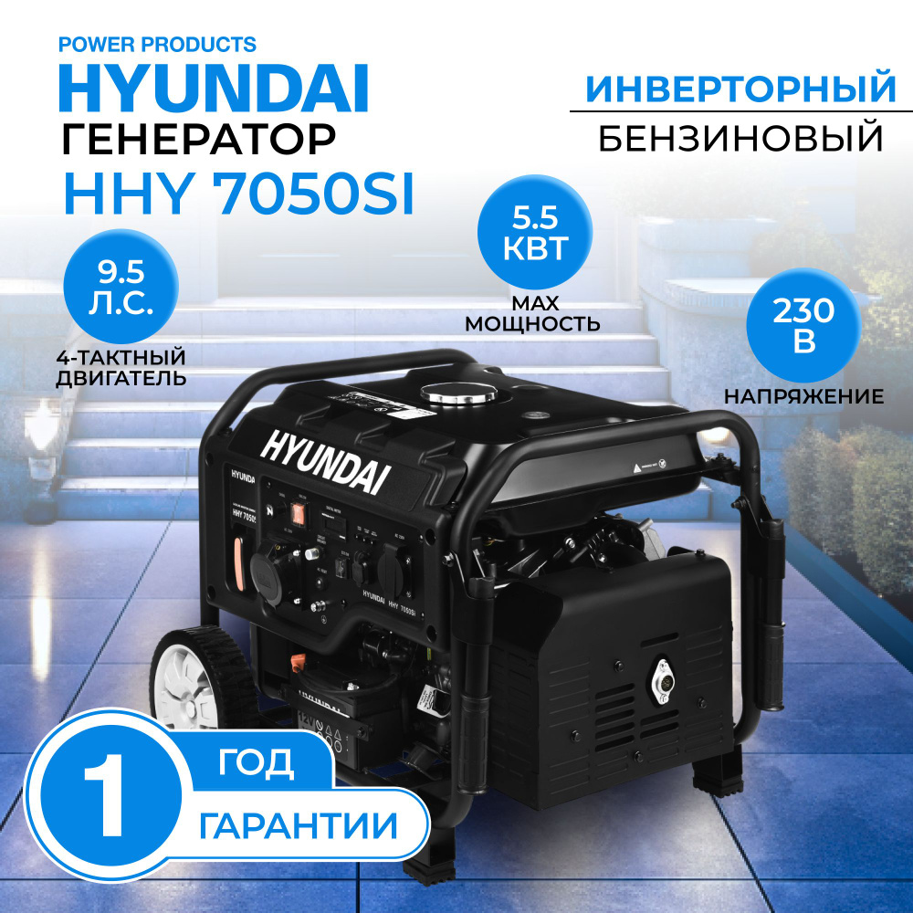 Генератор инверторный Hyundai HHY 7050 Si