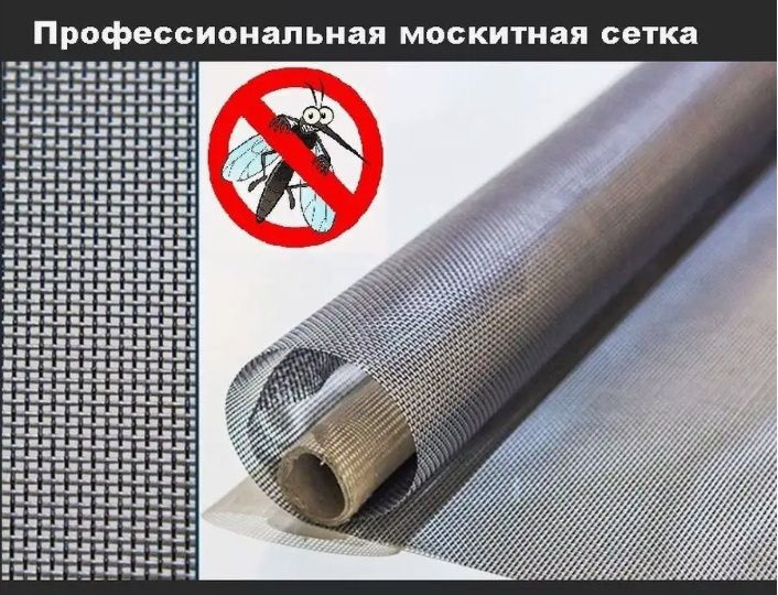 Москитная сетка 160х100 см серая, профессиональное стекловолокно Fiberglass Fireproof от летающих насекомых #1