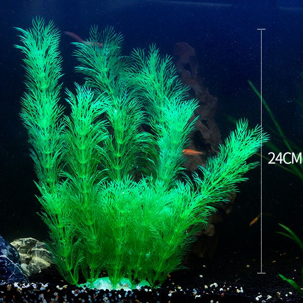 Искусственное растение (водоросли) для аквариума "Роголистник", 24 см ...