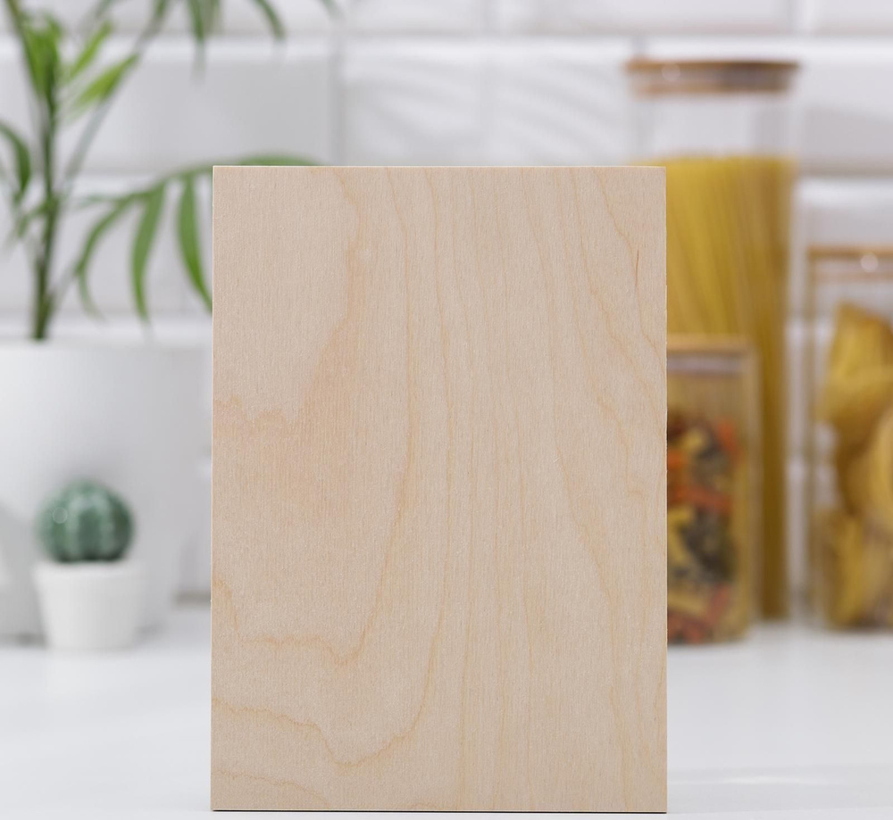 Доска разделочная деревянная, 23x16x0,6 см #1