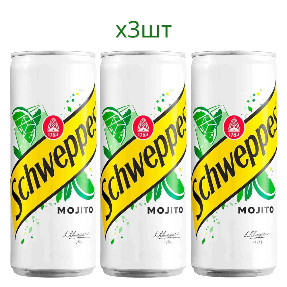 Газированный напиток Швепс Мохито / Schweppes Mojito (Польша), 330 мл * 3  шт - купить с доставкой по выгодным ценам в интернет-магазине OZON  (1179372713)