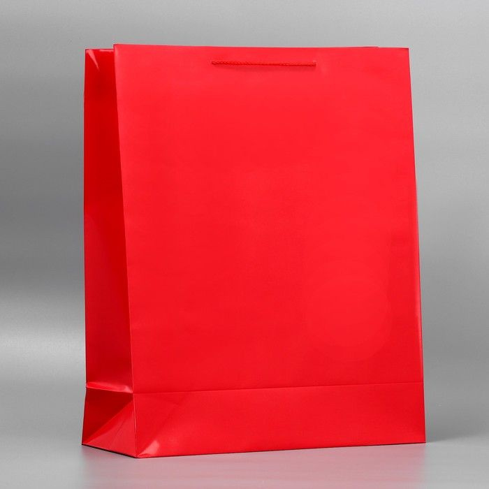 Пакет подарочный ламинированный, упаковка, Красный, 40 х 49 х 15 см  #1