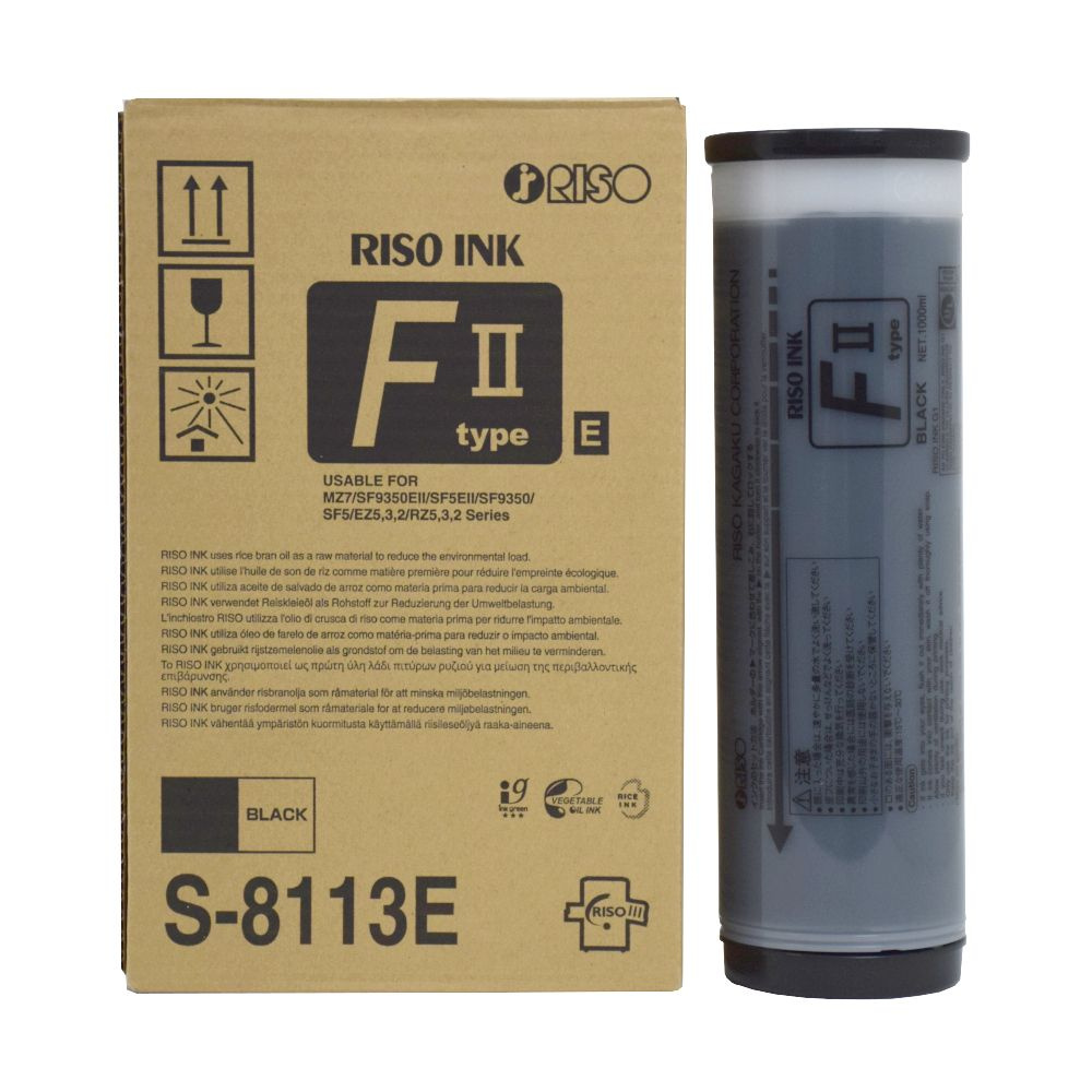 Краска RISO F II черная 1л (о) S-8113E #1