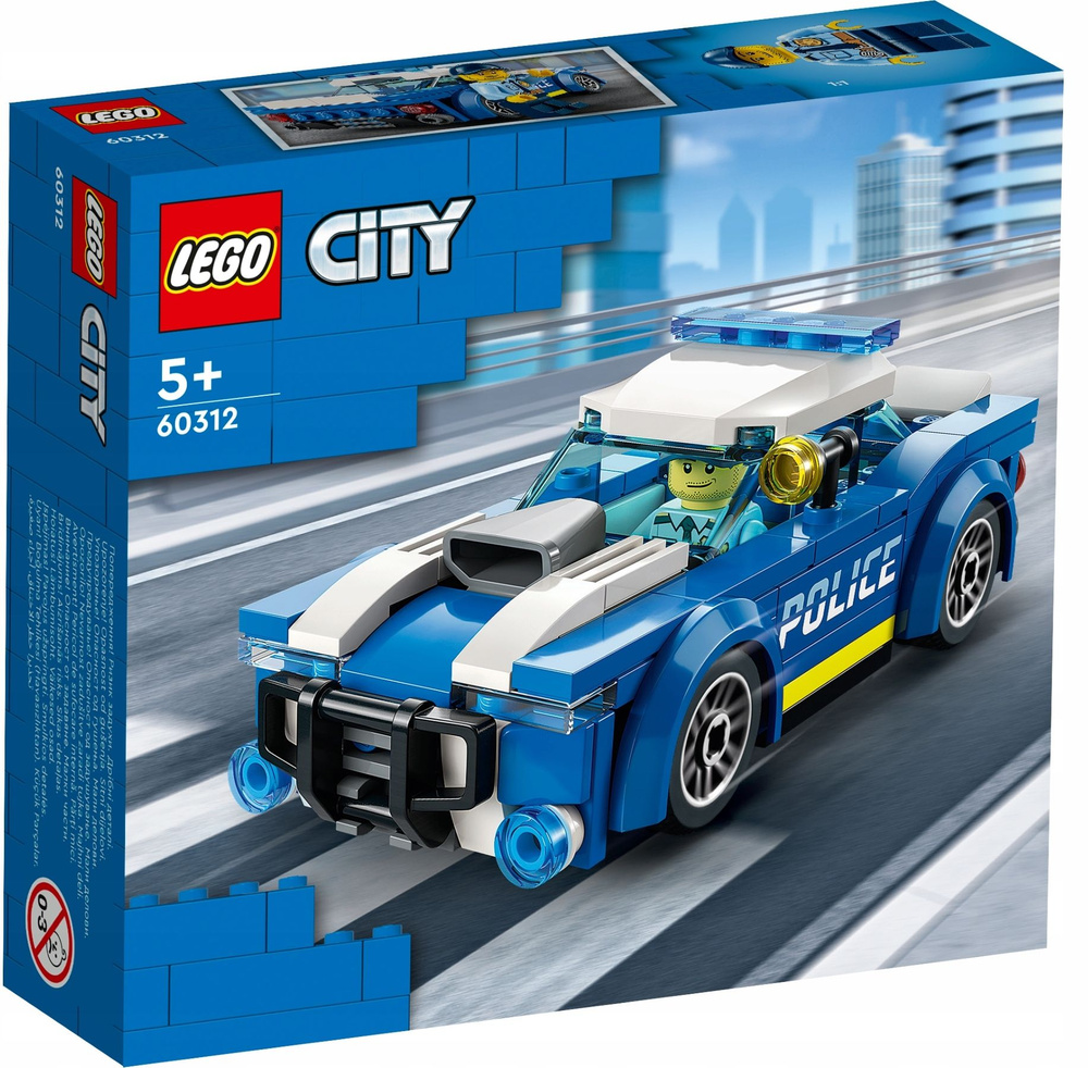 Конструктор LEGO City Police Полицейская машина, 94 детали, 5+, 60312 -  купить с доставкой по выгодным ценам в интернет-магазине OZON (379672168)