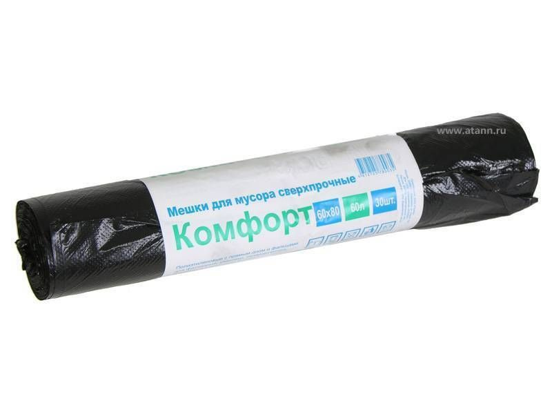 Мешки для мусора 60л 30шт Комфорт - купить с доставкой по выгодным ...