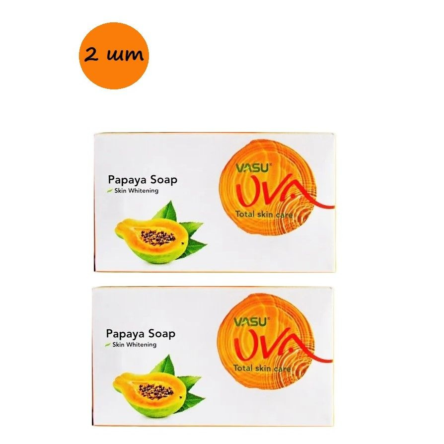 Vasu Мыло с Папайей Васу / PAPAYA SOAP, 125 г - 2 шт #1