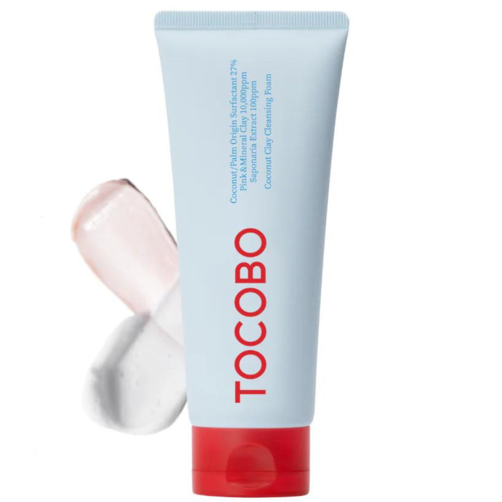 Tocobo Глубокоочищающая пенка для умывания с белой глиной и каламином Coconut Clay Cleansing Foam 150 #1