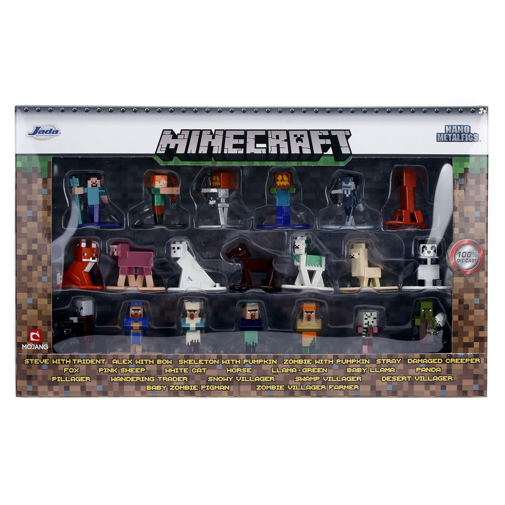 Набор Jada Toys Nano Metalfigs Minecraft wave 3 1.65" (20 Pack) 31431 #1