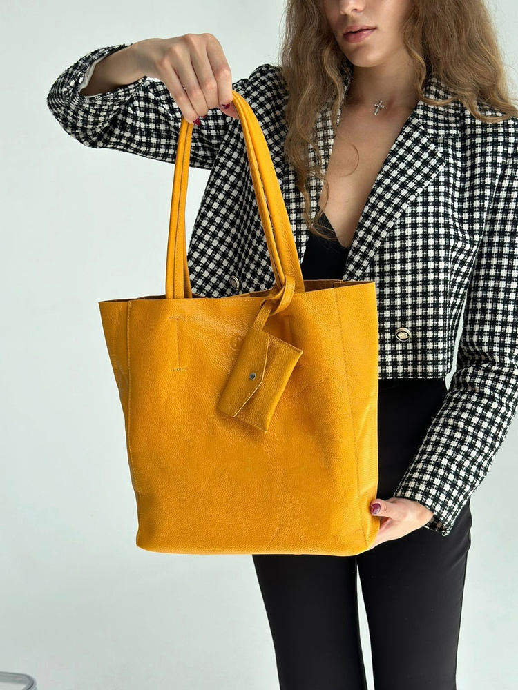 Сумка-шоппер женская Giovanni DiMarсo. Натуральная телячья кожа. Модель ...