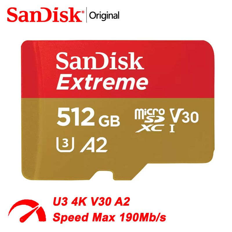 SanDisk Карта памяти Extreme 512 ГБ (SDSQXAV-512G) #1