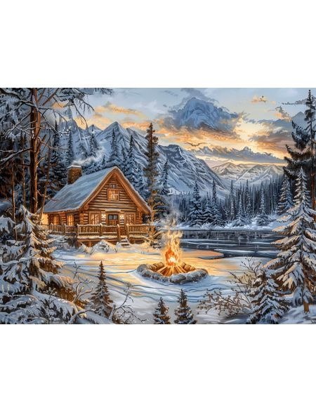 Алмазная мозаика на подрамнике "Природа" 70x50 см купить на OZON по ...