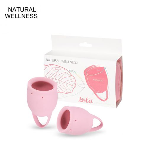 Lola Games Набор менструальных чаш Natural Wellness Magnolia light pink (15 и 20 мл)  #1