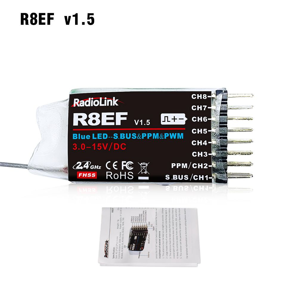 Радиоуправляемый приемник RadioLink R8FGH R8FG R8EF R8FM R8SM R8XM R7FG R6FG R6F R4FGM Приемник 2.4G #1