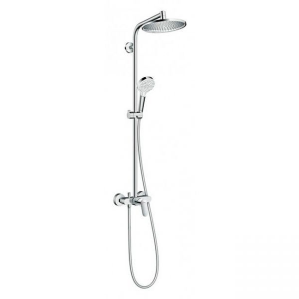 Душевая стойка Hansgrohe Crometta S 240 1jet Showerpipe EcoSmart 27269000 9 л #1