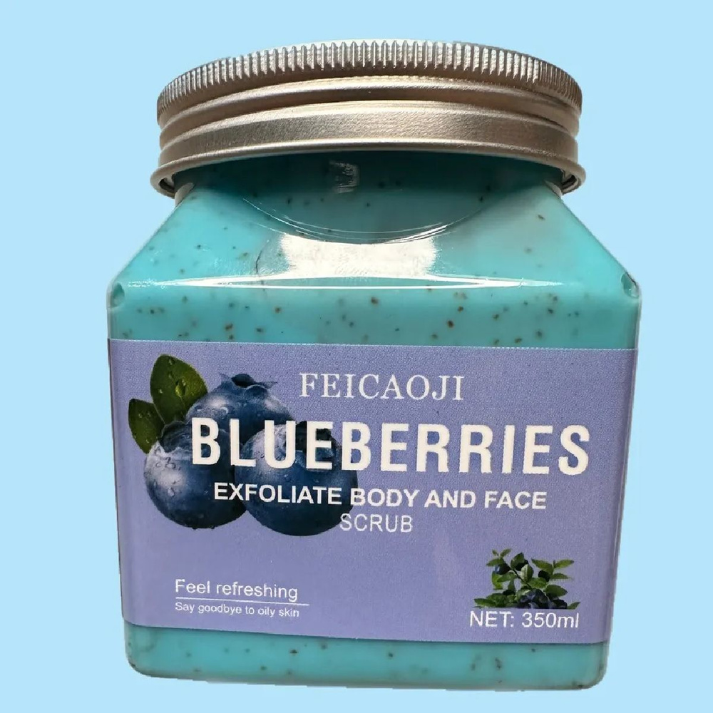 Скраб для тела и лица Feicaoji Blueberries с черникой и морской солью (232559)  #1