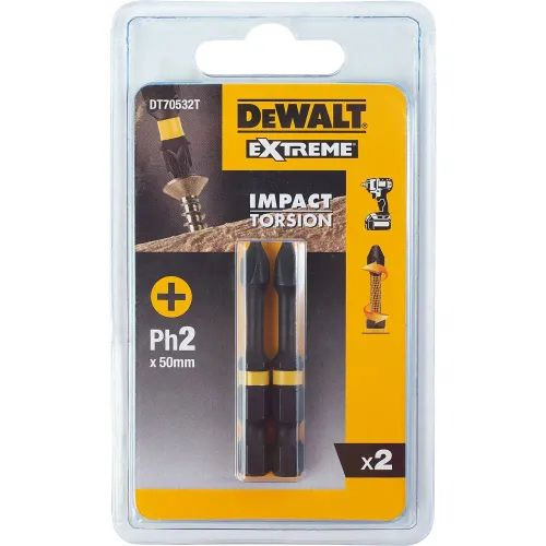 Бита крестовая PH2 DEWALT EXTREME 2шт #1