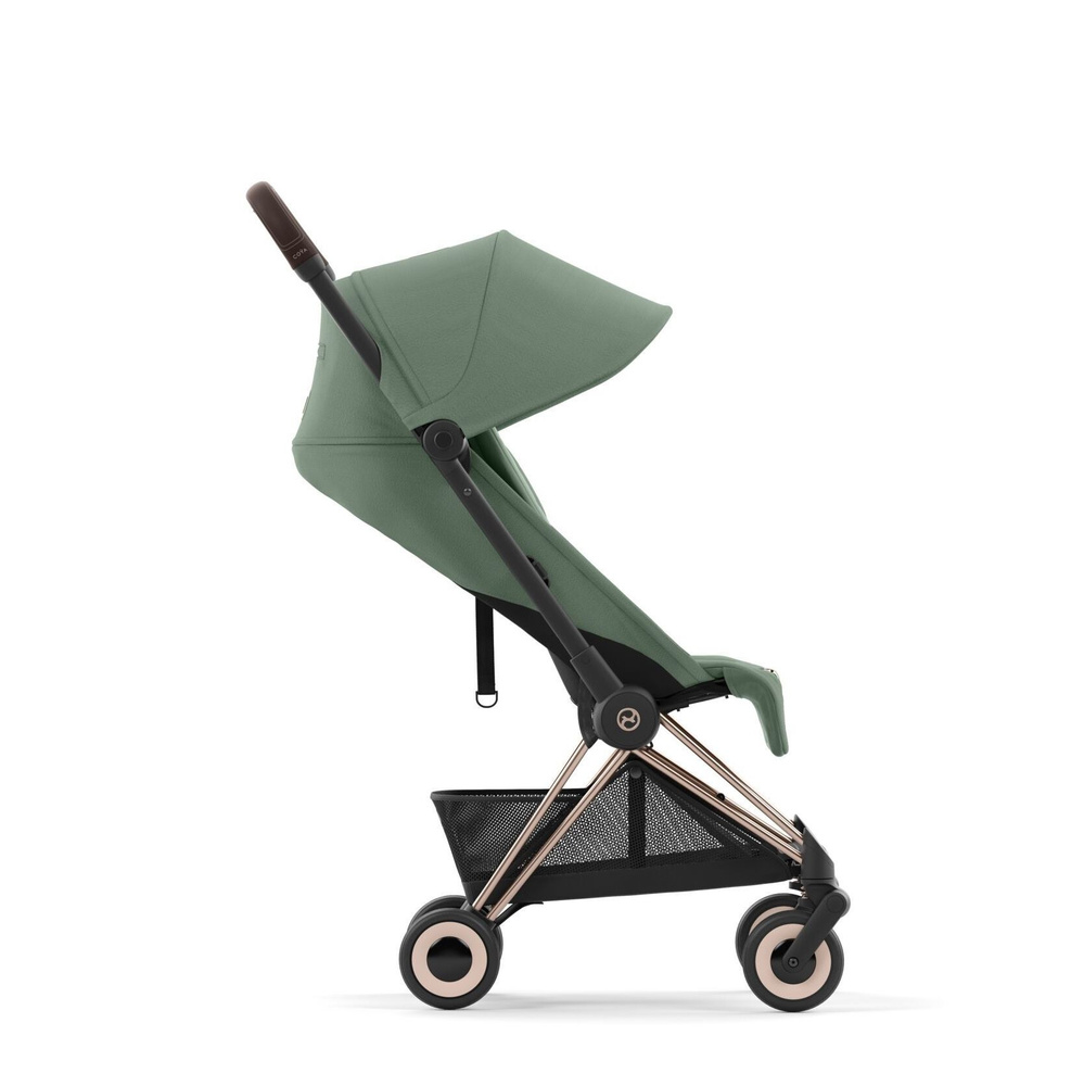 Cybex Coya Прогулочная коляска, рама Rosegold/текстиль Leaf Green #1