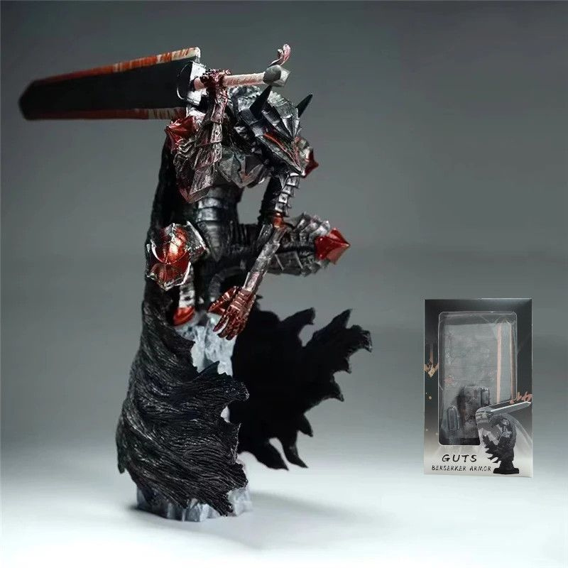 Фигурка Берсерк Гатс / Черный мечник / Berserk Guts, Black Soldier armor Blood version (25см)  #1