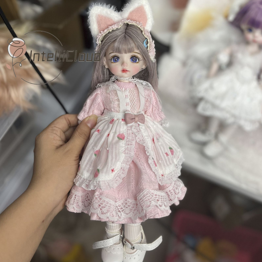 1/6 Кукла с шаровидными суставами BJD, 30cm, полный набор прически, одежды и аксессуаров, коллекционная, #1