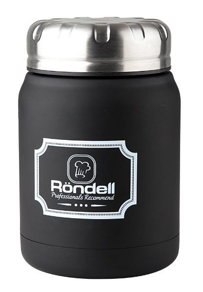 Термос для напитков/еды Rondell Picnic RDS-942 0.5л. черный картонная коробка  #1