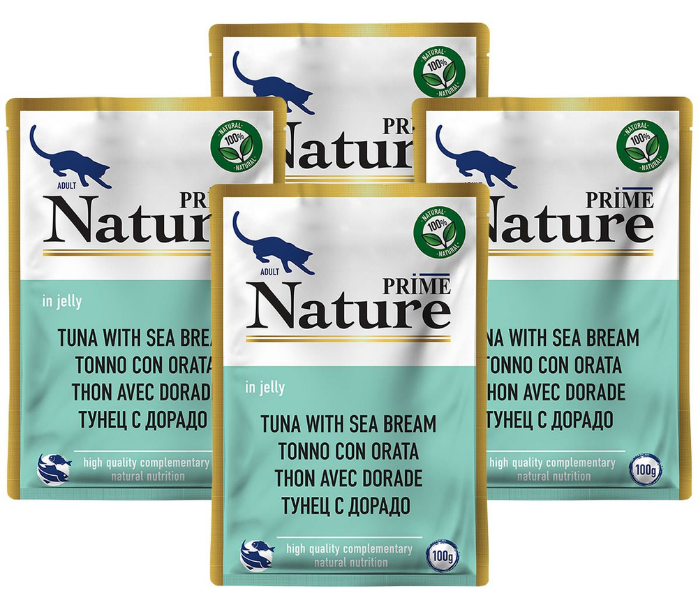PRIME NATURE TUNA & SEA BREAM для взрослых кошек с тунцом и дорадо в ...