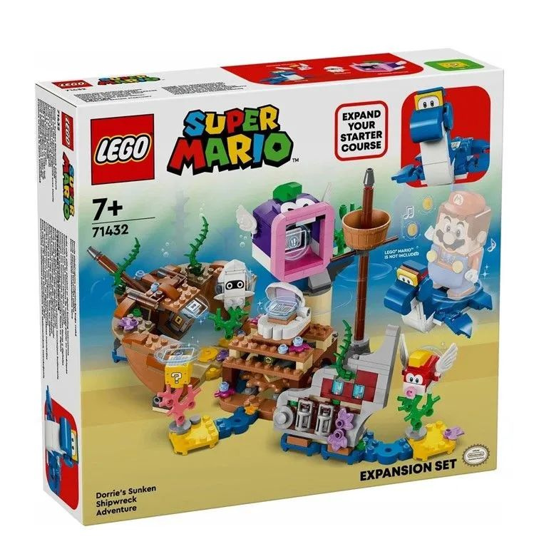 LEGO Набор расширений Super Mario Dorrie для затонувшего корабля, потерпевшего кораблекрушение, 71432 #1
