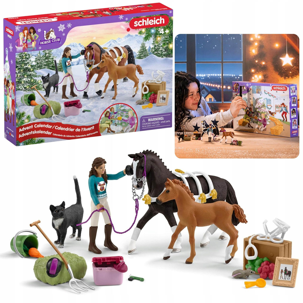 Фигурки Schleich HORSE CLUB - Адвент-календарь Шляйх Конный клуб - Лошади 99092  #1