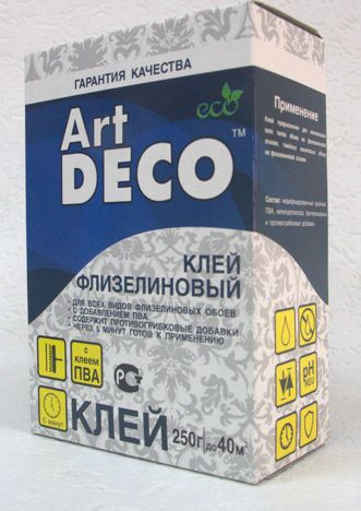 Клей для обоев Art Deco флизелиновый. 250г/40м2 #1