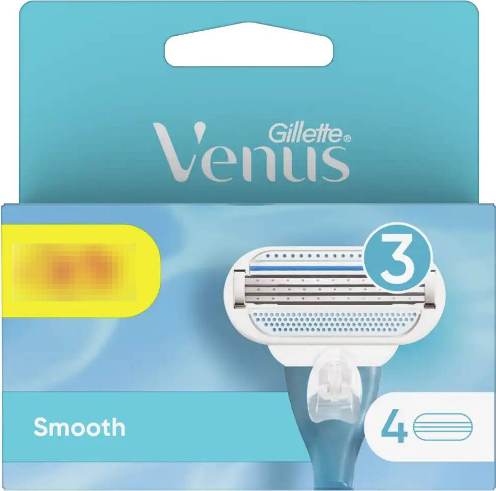 Сменные кассеты для бритвы Gillette / Джилет Venus Smooth со смазывающей полоской с 3 лезвиями из нержавеющей #1