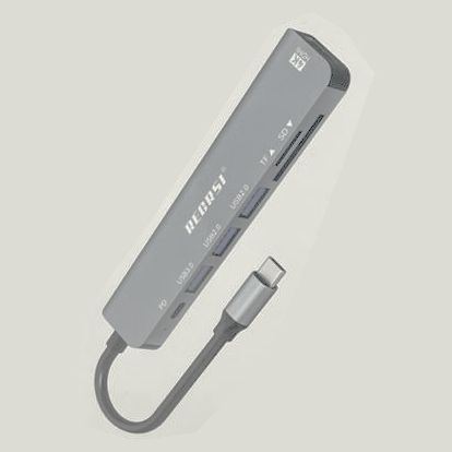 USB HUB 8в1. USB разветвитель, type c hdmi, док станция type c, usb хаб для macbook, SD Card, TF Card #1