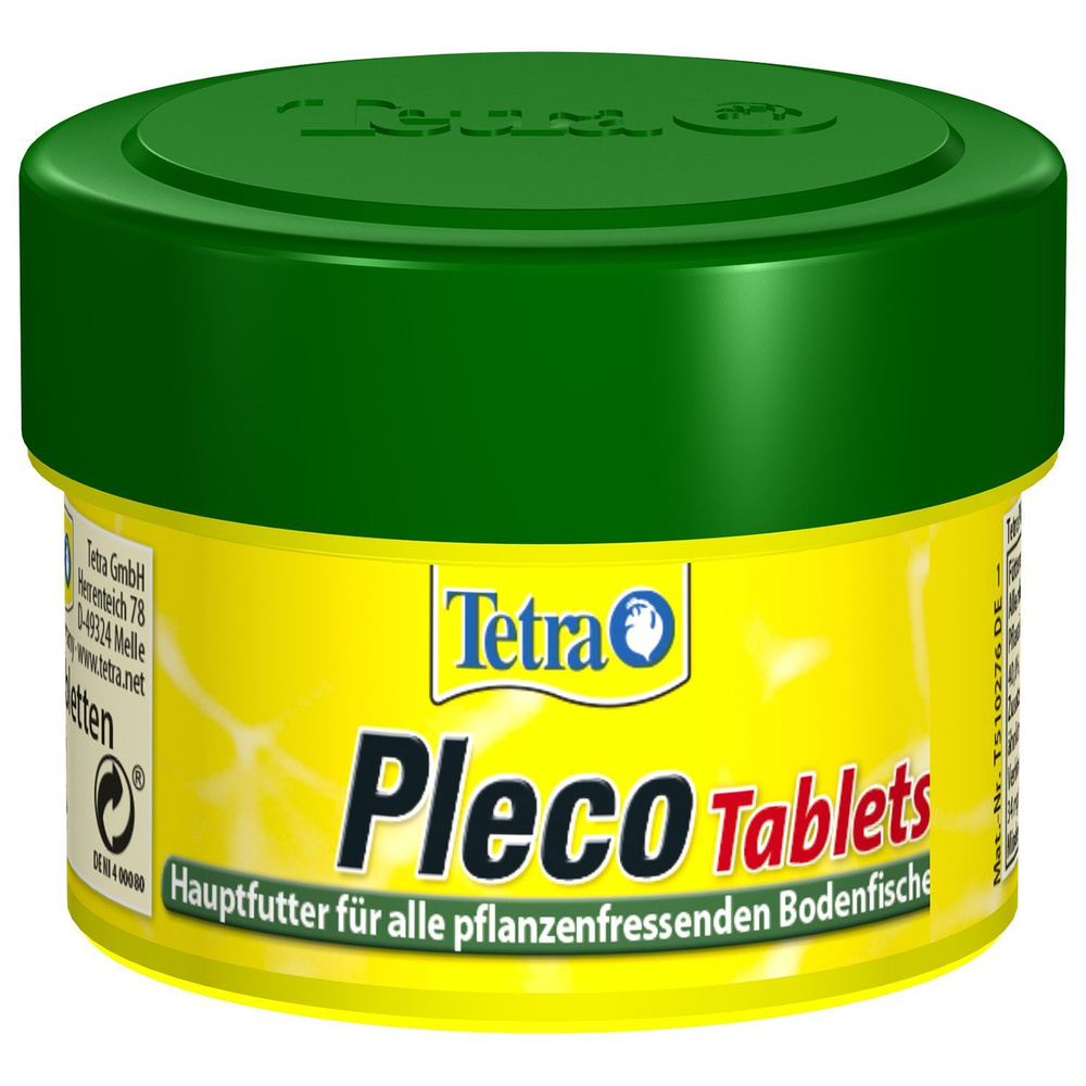 Tetra PlecoTablets корм со спирулиной для сомов и донных рыб 58 таблеток  #1