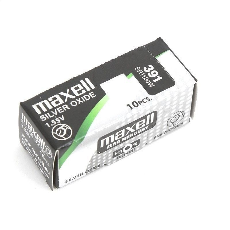 Maxell Батарейка LR55 (LR1120, V8GA, AG8, G8, RW40), Ag2O (оксид-серебряный) тип, 1,55 В, 1 шт  #1