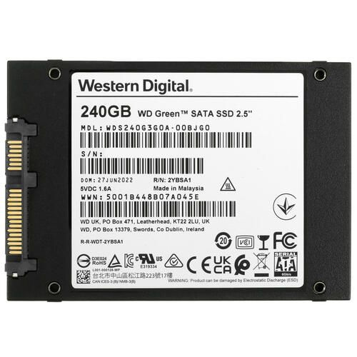 Western Digital 240 ГБ Внутренний SSD-диск 240 ГБ, 545 Мбайт/сек ([WDS240G3G0A])  #1