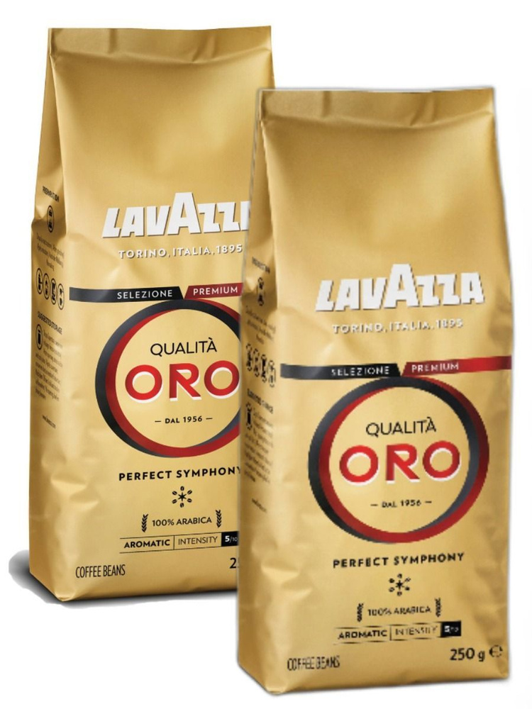 Кофе в зернах Lavazza Qualita Oro, 250г x 2шт #1