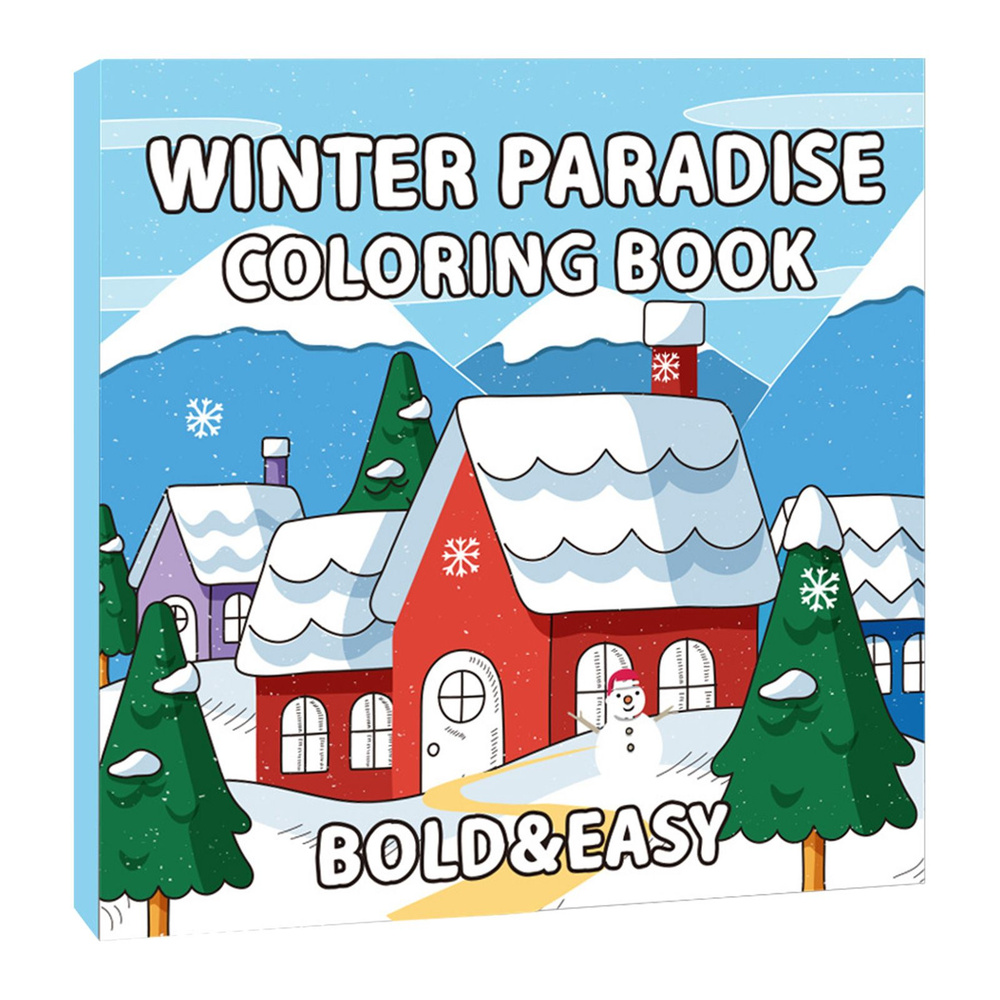 Раскраска антистресс для детей и взрослых "Winter Paradise coloring book"  #1