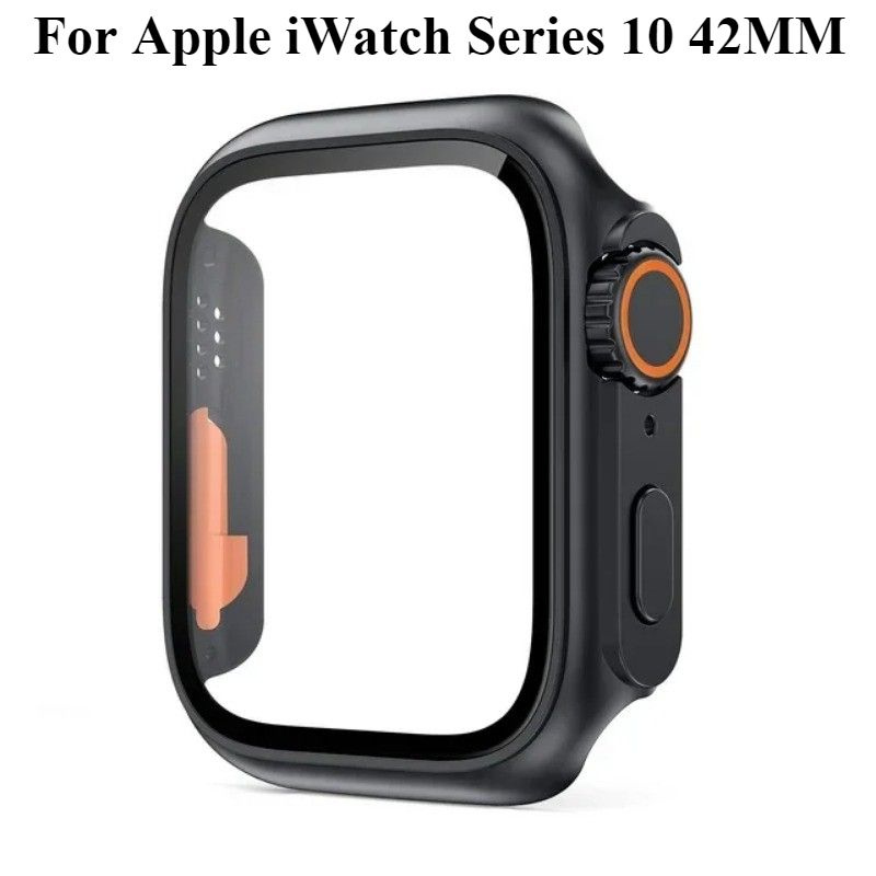 Корпус Apple iWatch 10 42MM PC + защитный чехол со стеклянной пленкой  #1