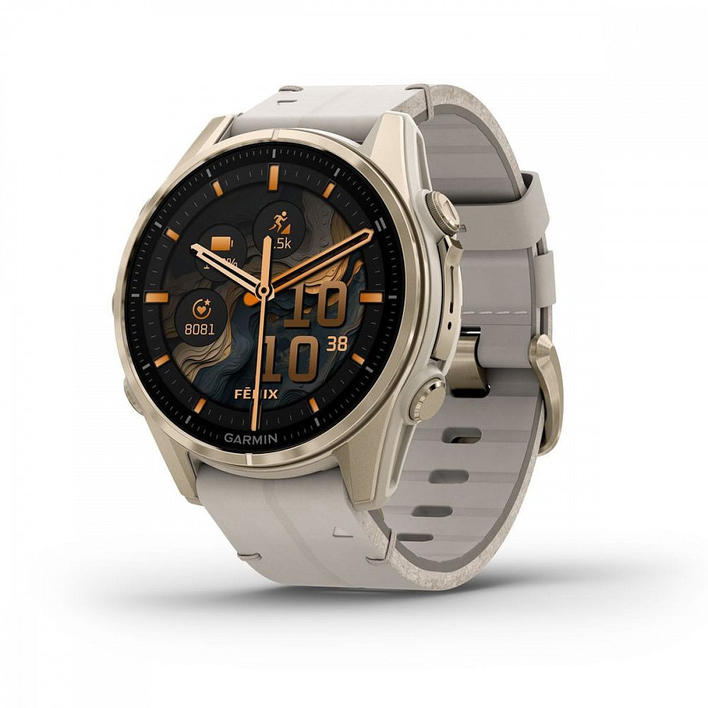 Garmin Умные часы Fenix 8, 43mm, light gold #1