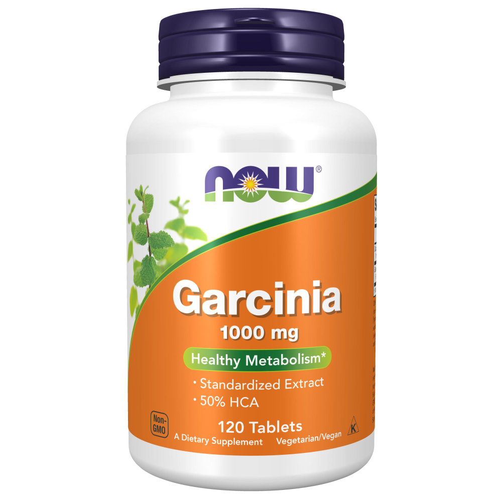 Гарциния, NOW Garcinia 1000 mg, 120 таблеток #1