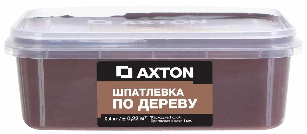 Шпатлёвка Axton для дерева 0.4 кг эспрессо #1